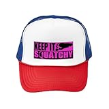 CafePress Keep It Squatchy Pink Snapback Trucker Hat