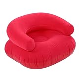 [Matériau de flocage doux] Fabriqué en matériau de flocage doux, ce canapé gonflable floqué pour adulte offre une expérience d'assise confortable et durable avec un dossier en forme de U pour plus de confort.