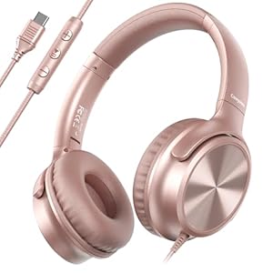 Cowyawn USB-C Kopfhörer Kabelgebunden Roségold