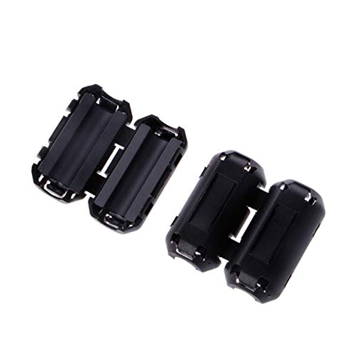 R9UD 5 Pcs 5mm Clip-On Ferrite Ring Core Noise Suppressor EMI RFI Clip Cable