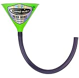 Head Rush Glow in The Dark Beer Bong - Long Tube Beer Funnel with Flexible Hose - Adults Party Drinking Game Accessory