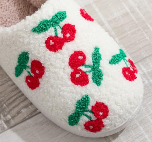 Cherry Slippers Home Slippers Comfortable Indoor House Preppy Slippers For Kids Women Men Girls3