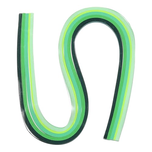 Image of PATIKIL 120pcs Quilling Strips Paper 1/8"(3mm) 21" Origami Paper Quilling Strip for Art DIY Hand Craft Christmas, Gradient Green