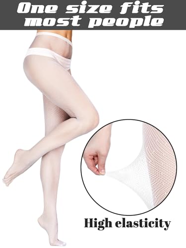 Image of Ramede 6 Pairs Women Fishnet Thigh High Stockings Waist Tights Striped Patterned Fish net Leggings Pantyhose for Halloween