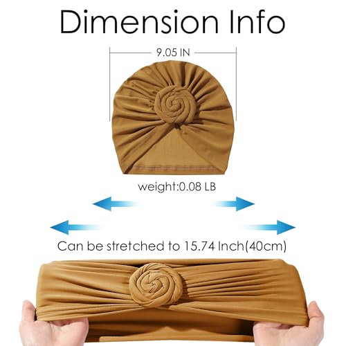 Image of KYNARI Turban Head Wraps for Women, Pretied Stretch Bonnet Hair Wrap