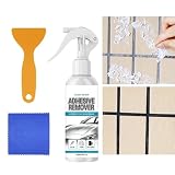 Rimuovi Adesivo | 120ml Potente Detergente Multifunzionale,Strumento Rimuovi Adesivi - per Macchie Grasso Nastro Legno Tessuto Silicone Vetro Finestra Decalcomania Armadio Pavimento