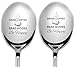 99WakeUp Drink Coffee Read Books Spoon Stainless Steel Coffee Spoons with Laser Engraved Love Coffee Book Message, 7 Inch, Pack of 2