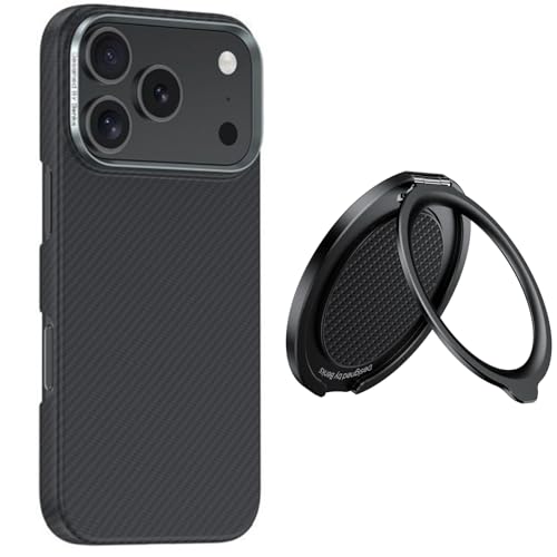 BENKS ArmorAir 600D �P�u���[�P�[�X�iiPhone 17 Pro Max�p�j+ ArmorPop �X�}�z�O���b�v���X�^���h