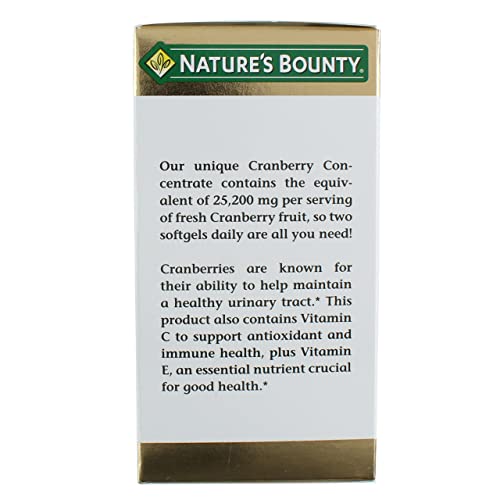 Image of Nature's Bounty Cranberry Dietary Supplement 60 Soft Gels (Pack of 5)