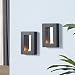 Danya B. Set of 2 Mirror Tealight Candle Sconces with Metal Frame