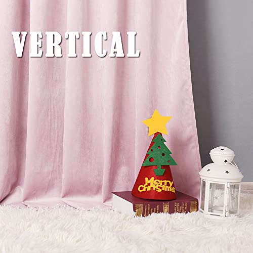 Image of RYB Home Blush Pink Velvet Curtains 90 inches - Soft Velvet Drapes Sunlight Block Window Treatment Sets, Luxury Home Decor Rod Pocket Drapery, Wide 52 x Long 90, 2 Pcs