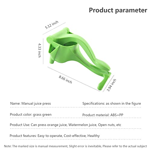 Lemon Squeezer - Manual Juicer,Efficient Juice Extraction,Easy Pouring,Citrus Juicer,Hand Juicer,Lime Squeezer Suitable For Home,Restaurants,And Bars #TOP7