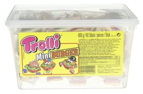 Trolli Mini Burger mehrschichtige Burger aus Schaumzucker und Fruchtgummi 600g – Ansicht 5