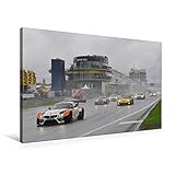  CALVENDO Premium Textil-Leinwand 90 cm x 60 cm quer, ADAC GT Masters  Wandbild, Bild auf Keilrahmen, Fertigbild auf echter Leinwand, Leinwanddruck: Motorsport am Nürburgring Sport Sport