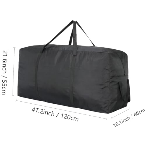 Mesiria 300L Extra große Aufbewahrungstasche, 600D Oxford Starke Aufbewahrungstaschen, Heavy Duty Umzugstasche Tragetasche mit Verstärkten Griffen für Bettzeug Decken Weihnachtsbäume Gartenauflagen