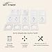 McPower Flair - Juego de interruptores y enchufes (20 piezas), color blanco