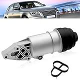 Upgraded Aluminum Oil Filter Housing Compatible with Audi A4 2005-2008 A5 2008-2014 A6 A7 A8