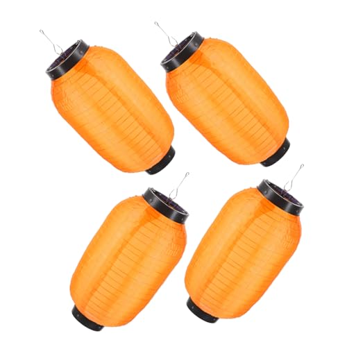 Operitacx 4 Faroles Festivos Para Decoración Del Hogar Para Fiestas Para Restaurantes Japoneses Para Jardín Japonés Tradicionales Para Exteriores Color Naranja