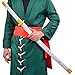 Anime Yama Enma White Sword Zoro Cosplay Sword 41inch - with Display Stand,for Role-Playing and Collection