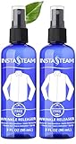 InstaSteam Skin Sensitive Wrinkle Releaser Spray - Unscented Travel Size Anti Static Sprays for Clothing - Wrinkle Free Fabric Refresher Spray - Wrinkle Spray For Clothes -3 Fl Oz (Packs of 2)