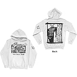 My Chemical Romance Men's XV Marching Frame (Back Print) Hooded Sweatshirt X-Large White