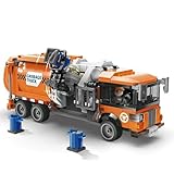 YDVAP City Garbage Truck Toy, Buildable Trash Vehicles, Great Fun Gift Idea for Birthdays and Holidays, Compatible with Lego 42167