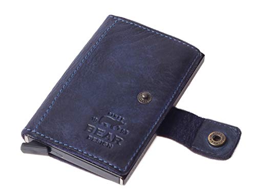 Portefeuille compact Bear Design Antic bleu pour résoudre le manque de place - 2