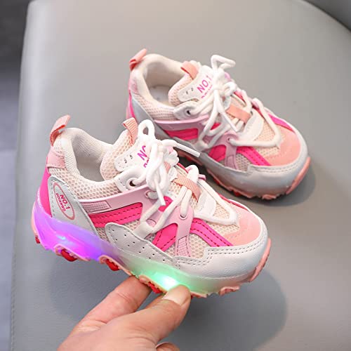 Girls Luminous Cheer Shoes Kids Light Led Sport Shoes Fashion Tennis Shoes Breathable Training Athletic Sneaker3