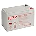 NPP 12V 7ah 12Volt 7amp Rechargeable Sealed Lead Acid Battery for Security Alarm System Verizon Fios Box with F1 Terminal