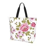 🎁Borsa tote in tessuto impermeabile: la borsa tote è realizzata in resistente tessuto di poliestere impermeabile e lavabile. Il tessuto è morbido e liscio, antipiega e facile da pulire. La superficie della borsa tote è impermeabile e può resistere alla pioggia in breve tempo. Leggera e dal design minimalista, è adatta a tutti i tipi di viaggio quotidiano.