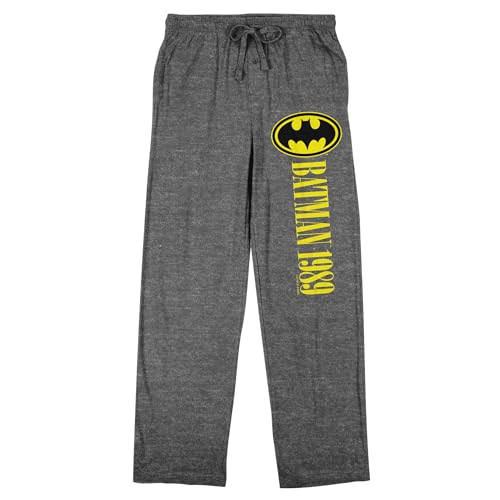 Bioworld Batman 1989 Movie Men's Heather Gray Sleep Pants