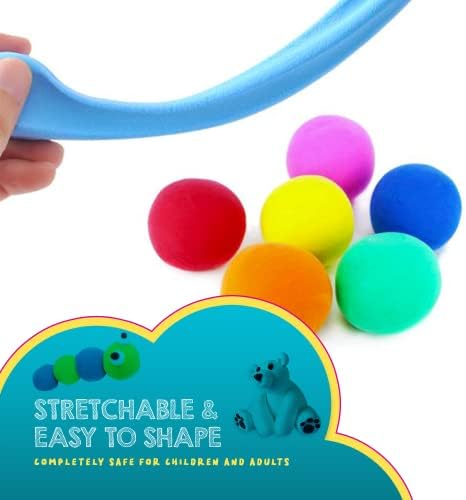 COOZI Modelling Clay for Kids  Magic Clay for Kids Non-Toxic & Safe to Use | Best Gift or Present for Kids | Fun & Educational DIY Arts and Crafts Dry Clay Modelling kit for Kids