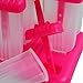 6 Popsicle Molds Bpa Free, Popsicle Molds Tupperware, Easy To Use, Homemade Popsicle Molds in 2 colors,Popsicle Maker, Popsicle Maker Bpa Free,6 Popsicle Maker 100% GUARANTEED+FREE RECIPE EBOOK (Pink)