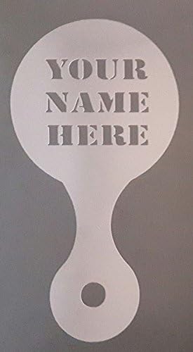 Your Company Name on Coffee Cup/Cappuccino Stencils Reusable Many Times Cafe Restaurant Personalize