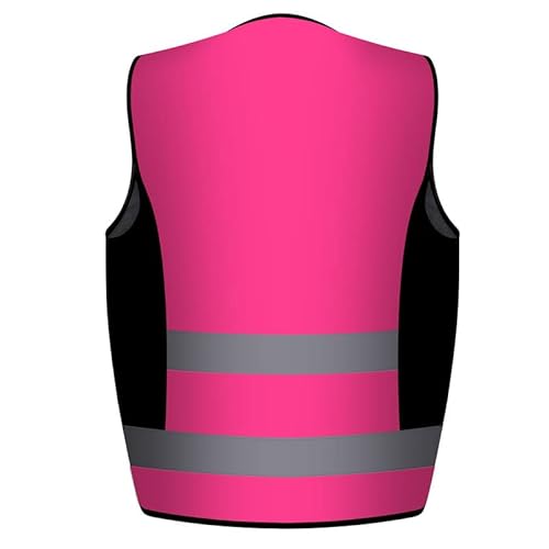 Safety Vest Reflective Stripes Women Outdoor Utility Safety Hi-Vis Knitted Vest Bright Construction Vest For Girl And Women.pink Meets Ansi/Isea Standards (5Xl) #TOP2
