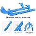 Cosmos 2 Pieces Ice Skate Guards Hockey Shoe Blade Covers Hockey Skates Blade Guards Ice Skating Protector Ice Hockey Equipment with Adjustable Buckle for Ice Skating, Figure Skates, Hockey (Blue)