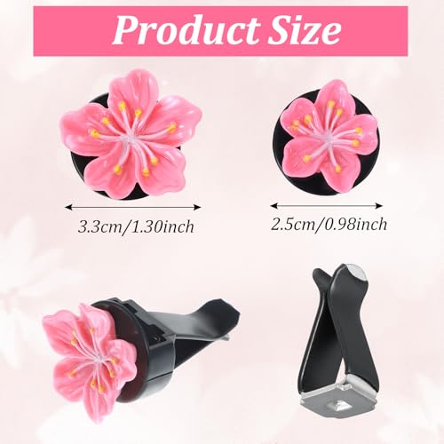 Tyqour 6 Stück Gänseblümchen Blume Auto Lufterfrischer Clip Air Outlet Lüfterfrischer Vent Clips Frauen Auto Parfüm Diffusor, Autozubehör Innenraum Deko Frauen Auto-Dekorationszubehör Innen