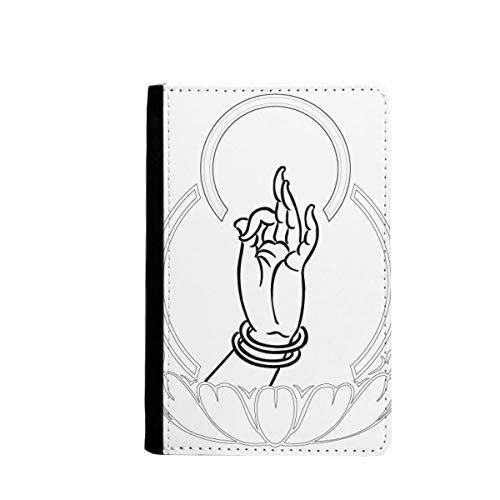 Porte-passeport bouddhisme et lotus pour voyager l'esprit serein
