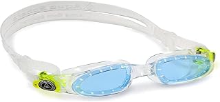 Aquasphere Moby Kid - 2020 Transparent & Bright Green/Blue Lens Swimming Goggle