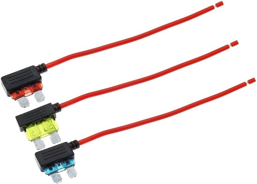 12V 5A 10A 15A 20A Car Fuse Holder Add-a-Circuit TAP Adapter Micro Standard ATM APM Blade Mini Medium Simple Safety Device(3PCS,Micro_15A)