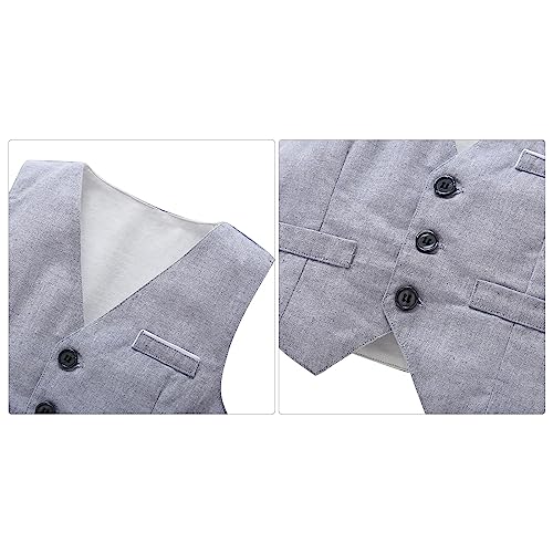 Image of Volunboy Toddler Suit Boys Formal Wedding Guest Dress Outfit | graduation dress clothes, gentleman ring bearer bowtie outfit, back-to-school pants set, birthday photoshoot dressy outfit