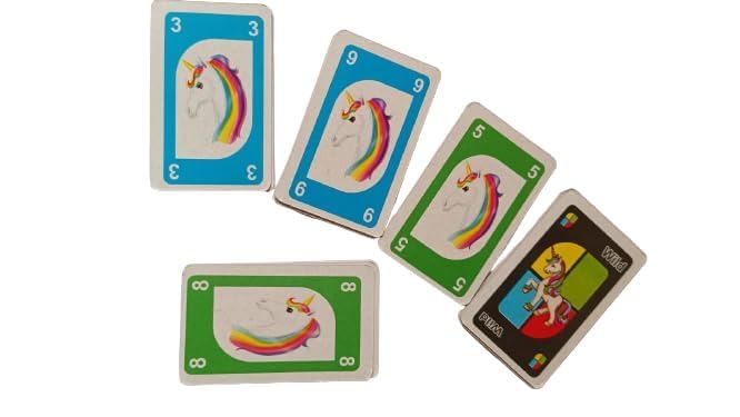 MATRIS AMOR Unicorn Playing Cards - Premium Solid Paper Cards | Playing Pack of 108 Cards | Family Card Games