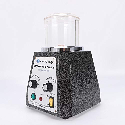 Nice Choose Mini Magnetic Tumbler, 4 Speeds Control 100Mm Magnetic Jewelry Polisher And Finisher Machine For Light Metal thumb #2