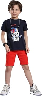 تيشيرت برقبة دائرية للاطفال من ازرو اسبانيا (كول بوي) - كحلي