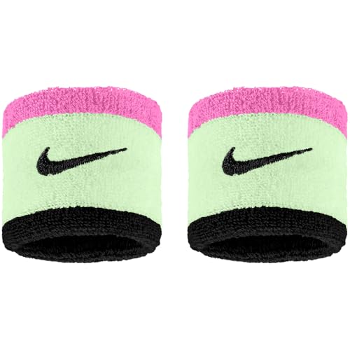 Nike Swoosh BN3000-725 - Braccialetto classico 2P Barely Bolt, colore: Rosa/Nero