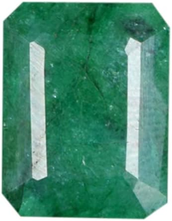 GEMHUBNatural Green Emerald Loose Gemstone 6.90 Carat Multi Purpose Use Egl Certified Green Emerald V-8334
