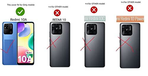 Image of COVERBLACK Transparent Rubber Case Back Cover for Mi REDMI 10A - Transparent