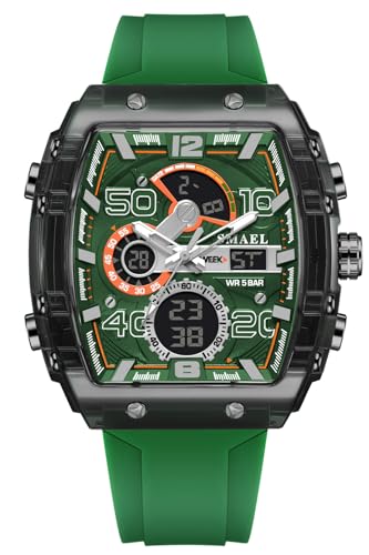 Montre de sport tendance homme FANMIS étanche avec grand cadran noir