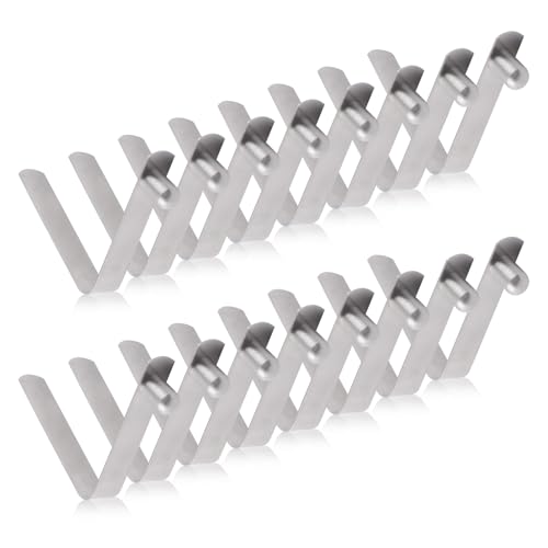 INCREWAY Zeltstangen-Clips, 6 mm, Kajak-Paddel-Feder-Clips, Edelstahl, Zeltstange, Druckknopf-Federklemmen für Camping, Kajak, Paddel, Zeltstange, 16 Stück