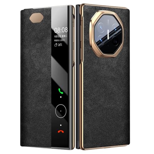 Case for Huawei Mate XT, Smart Hibernate Case Magnetic Suction Folio Phone Cover(Black)